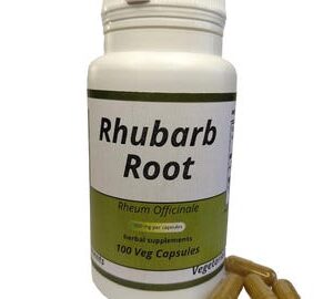 Rhubarb Root ( Rheum Officinale ) 500mg vegetarian capsules
