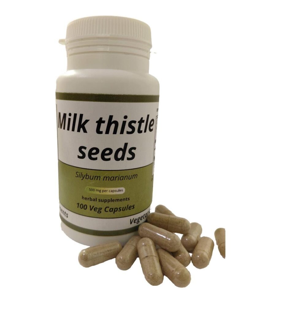 Milk Thistle seeds (Marian thistle) 500mg vegetarian capsules