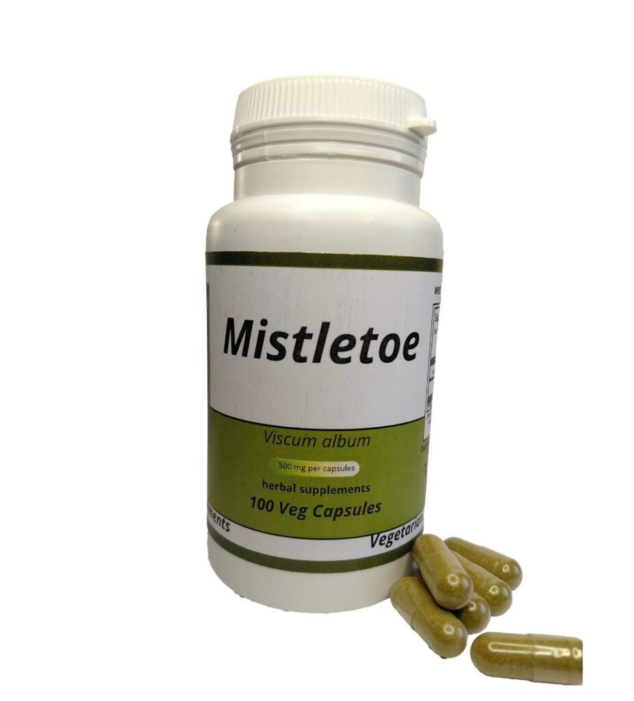 Mistletoe Leaf Capsules (Viscum album) - 500 mg Vegan Capsules Herbal