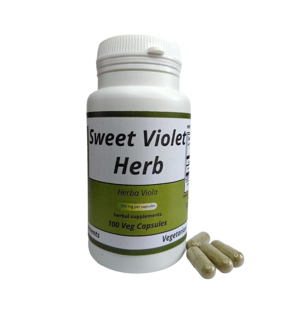 Sweet Violet Herb ( Herba Viola ) 500mg vegetarian capsules